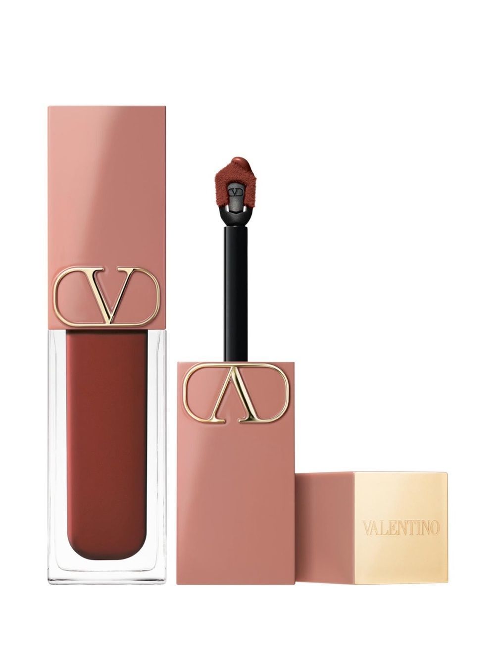 VALENTINO Liquirosso 2 in 1 Soft Matte Liquid Lipstick & Blush Color: 154A